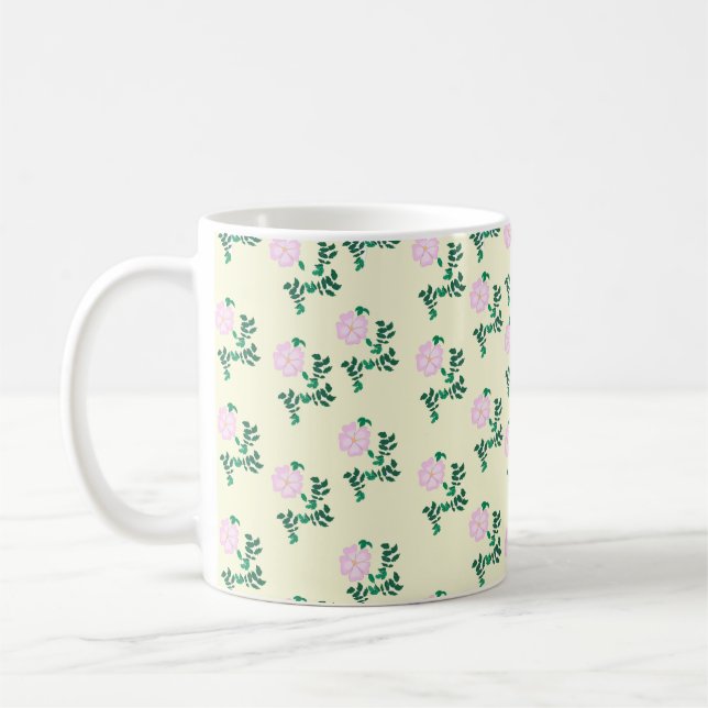 Vild Ro Flower Kaffemugg (Vänster)