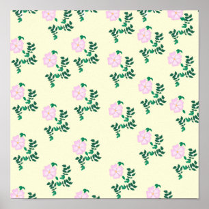 Vild Ro Flower Poster
