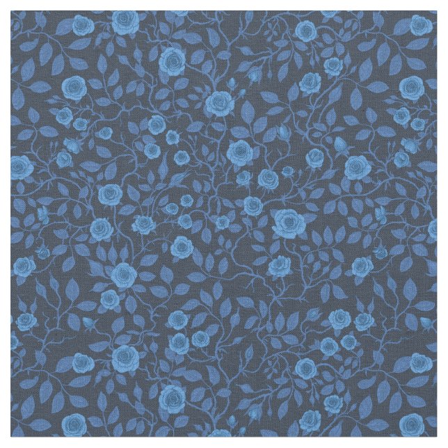 Vild ro i blått tyg (Närbild)