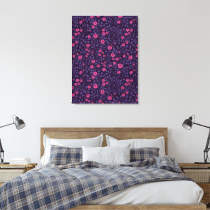 Vild ro inom rosa och lila canvastryck