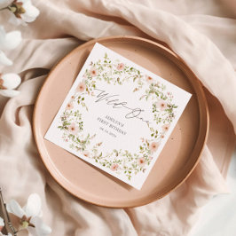 Vild Ro Kids Första födelsedag Papper Pappersservett