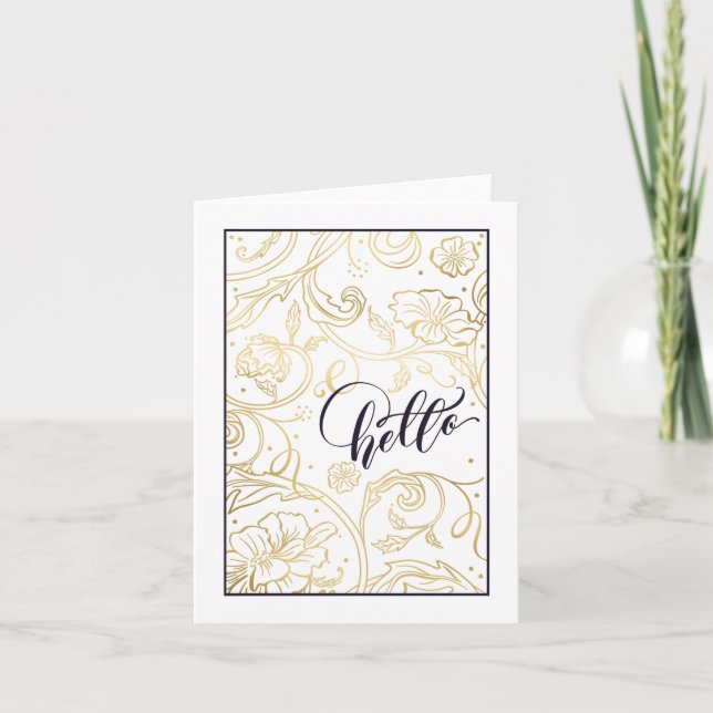 Vild-Ro-mappat gratulationskort Tack Kort (Framsida)