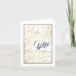 Vild-Ro-mappat gratulationskort Tack Kort