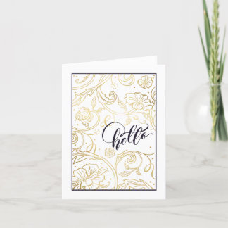 Vild-Ro-mappat gratulationskort Tack Kort