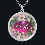 VILD RO MED ROSA FUCHSIA GEM STONE SILVERPLÄTERAT HALSBAND<br><div class="desc">Elegant, klass, klassisk blommigt design. Snygg rosa hund med en smart fuchsia amethyst gem-sten .3D-grafik och digitalutveckling i vintage stil av Bulgan Lumini (c) Enkel att anpassa med initialer och egen text som ett bröllop-ceremoniellt meddelande, platskort, spara-the-date.favors , tack vare dina kort .ro .babydusers .Sweet 16 födelsedagar, möhippa , Bat...</div>