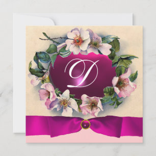 VILD RO MED ROSA RIBBON, MONOGRAM INBJUDNINGAR