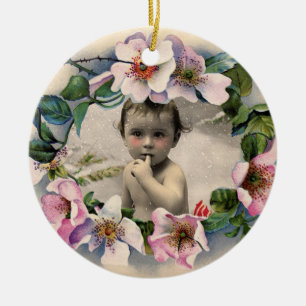 VILD RO,ROSA GEM BABY SHOWER FOTO-MALL JULGRANSPRYDNAD KERAMIK