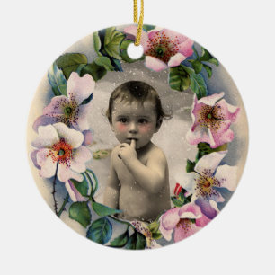 VILD RO,ROSA GEM BABY SHOWER FOTO-MALL JULGRANSPRYDNAD KERAMIK
