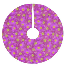 Vild Ro sjölösa Mönster Julgransmatta Borstad Polyester