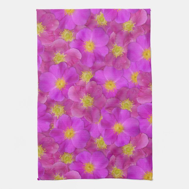 Vild Ro sjölösa Mönster Kökshandduk (Vertikal)