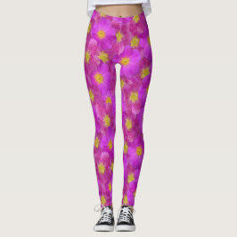 Vild Ro sjölösa Mönster Leggings