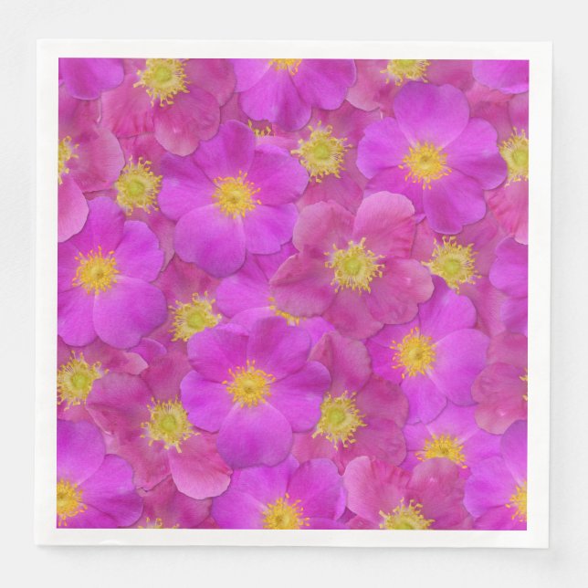 Vild Ro sjölösa Mönster Pappersservett (Framsida)