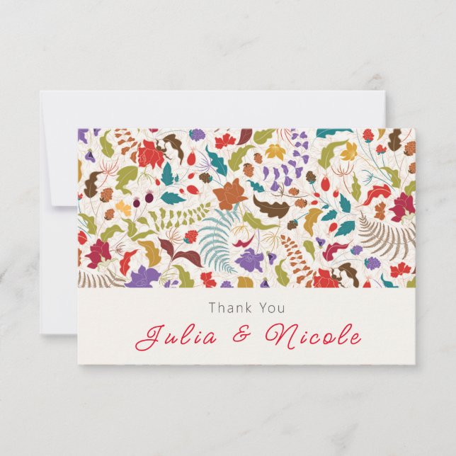 Vild Ro Skogen Exotisk Blomsterträdgård Bröllop (Framsida)