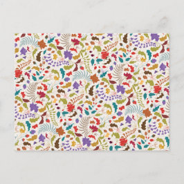 Vild Ro Skogen Exotisk Blomsterträdgård Bröllop Vykort