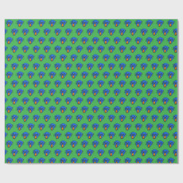 Vild Roar Gift Wrap - Blue Panther Mönster Presentpapper