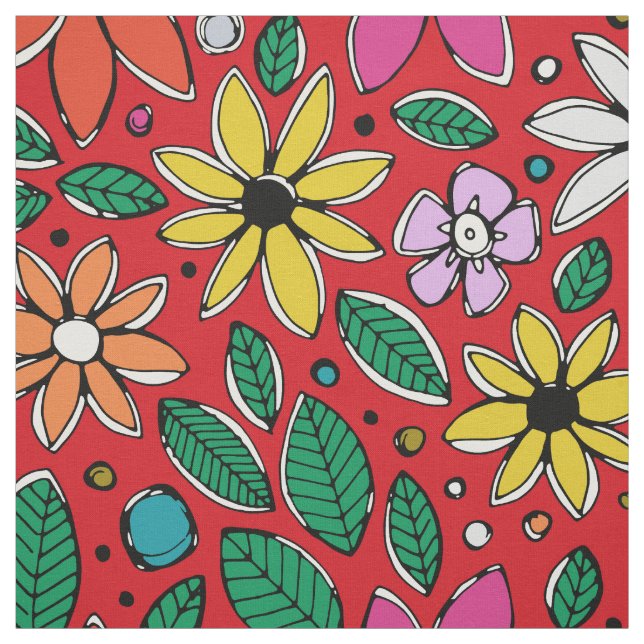 vild röd tyg (Provkarta)