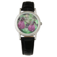 Vild Rosa Dam Slipper Orchid Flower Pair 2