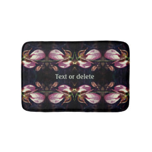 Vild Rosa Dam Slipper Orchid Pair Personlig Badrumsmatta