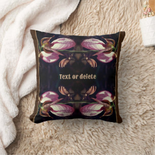 Vild Rosa Dam Slipper Orchid Pair Personlig Kudde