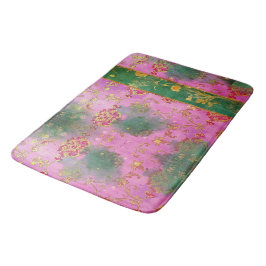 Vild Rosa Grunge Damask - Bath Mat Badrumsmatta