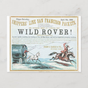 Vild Rover Clipper Sailing frakt Vykort
