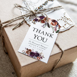 Vild Royal Blomning | Tacksamhetsmeddelande Presentetikett