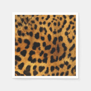vild Safari animal cheetah girly leopard print Pappersservett