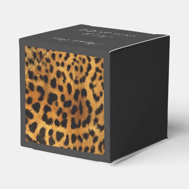 vild Safari animal cheetah girly leopard print Presentaskar (Baksidan Sidan)