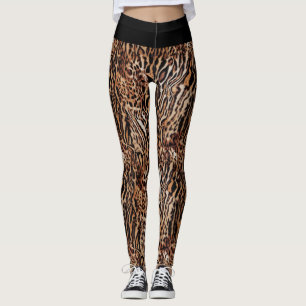 Vild Safari Animal Print Mönster Leggings