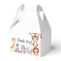 Vild Safari Animals Födelsedagsfest Favoritruta