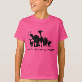 Vild Safari Animals Tee Shirt