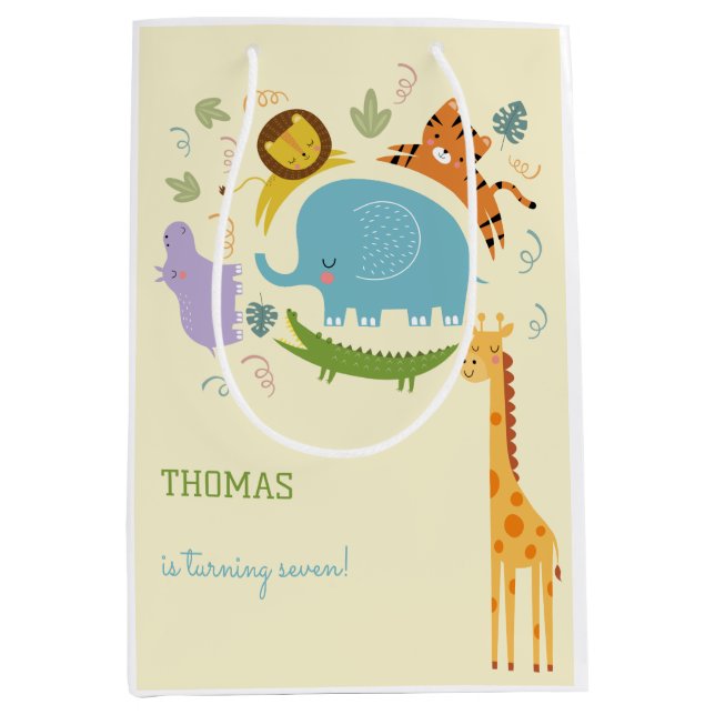 Vild safari barns födelsedag (Framsidan)