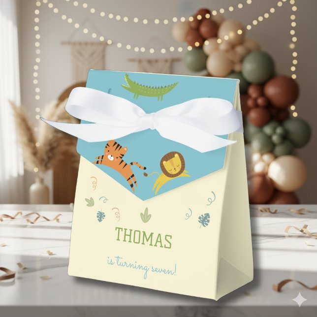 Vild safari barns födelsedag presentaskar (Skapare uppladdad)