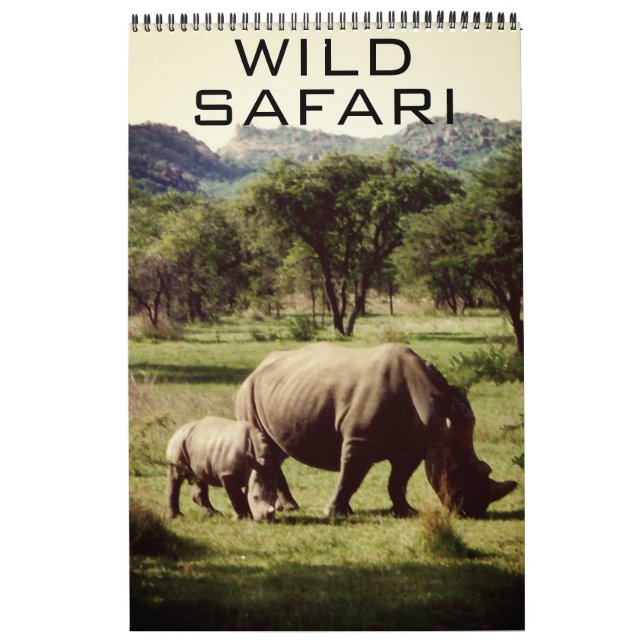 vild safari kalender (Omslag)