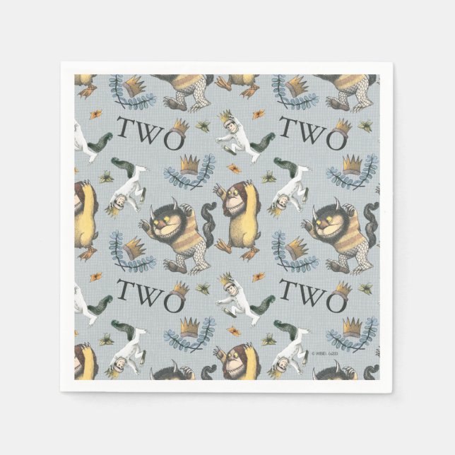 Vild Sak är födelsedag 2 Pappersservett (Framsidan)