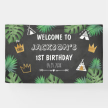 Vild Sak Glitter ONE Birthday Boy BackDrop