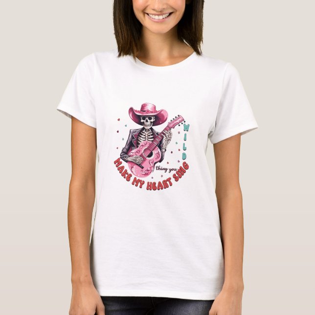 Vild sak gör mitt hjärta till sjunga t shirt (Framsida)
