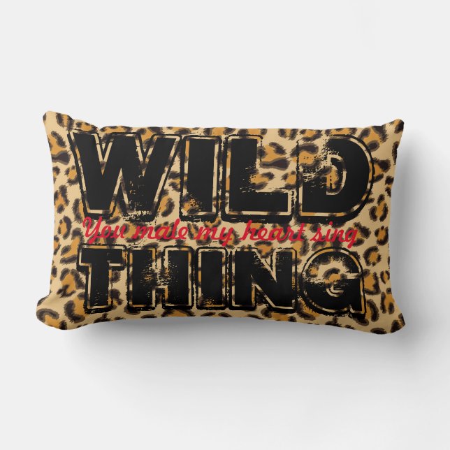 Vild Sak - Leopard Print Lumbarkudde (Framsida)