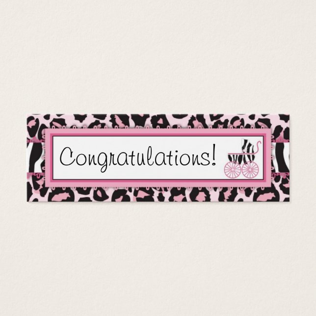 Vild Sak Smala-presentkort 2 Litet Visitkort (Framsidan)