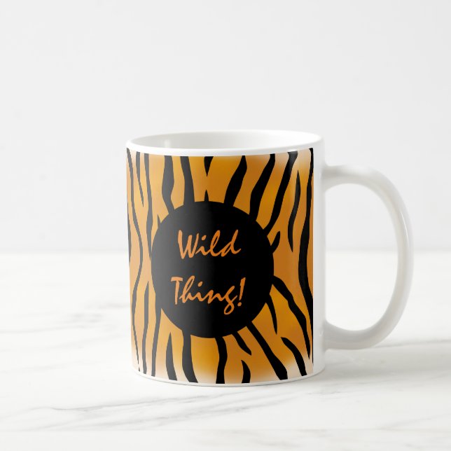 Vild Sak Tiger Rand Kaffemugg (Höger)