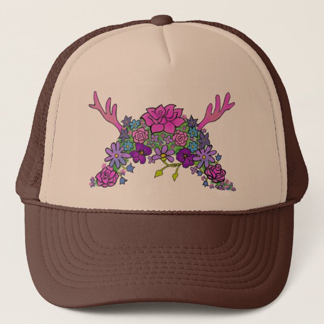 Vild Sak Vildblommadronning Truckerhatt Keps (Framsida)