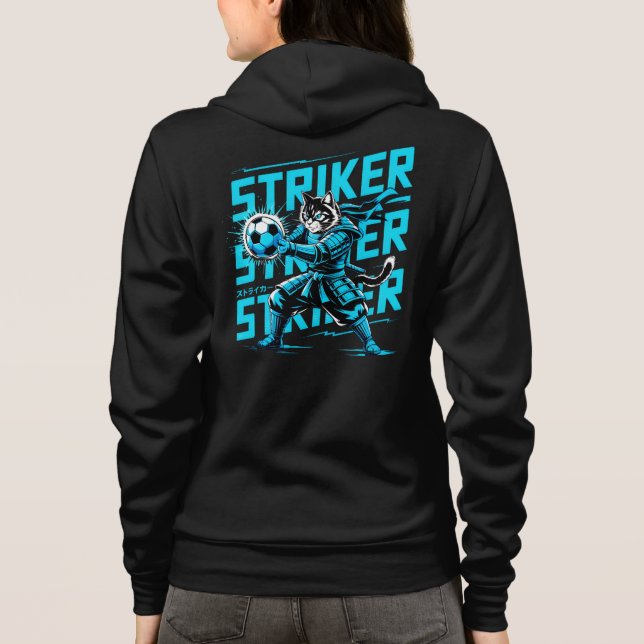 Vild Samurai-anfallskatt-tröja för kvinnor T Shirt (Baksida)