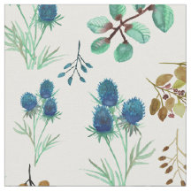 Vild Scottish Blue Thistle Flower