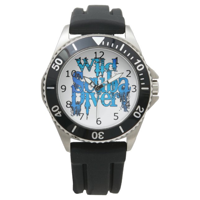 Vild Scuba Diver Armbandsur (Framsida)