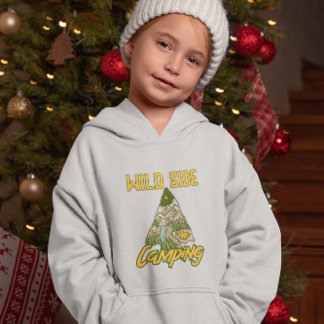 Vild Side Mountain Forest Tält Camping T Shirt