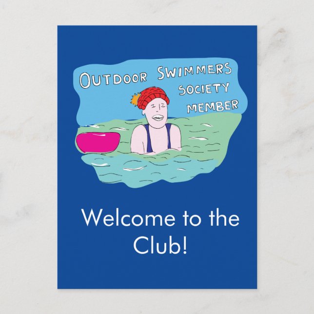 Vild simning vykort (Framsida)