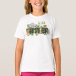 Vild Sister Safari Jungle Birthday Family Matching T Shirt<br><div class="desc">Syster Syrran i Vilden Ett Cute Jungle Safari Zoo Animals Familching T-Shirt</div>