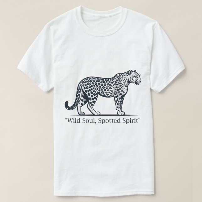 Vild själ, fläckig ande t shirt (Design framsida)