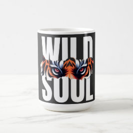 Vild Själs Tigerögon Kaffemug | Vildsint Djur Gr Kaffemugg