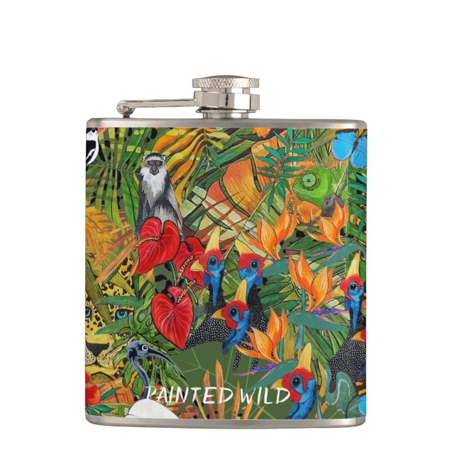 Vild skapelse hip flask fickplunta (Framsidan)